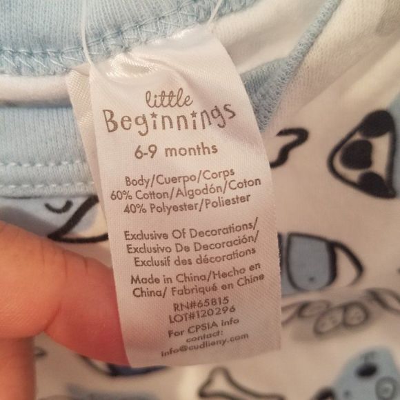 NWT little Beginnings Doggy 4 piece set (1 tshirt, 1 bodysuit, 2pants) - Picture 7 of 7